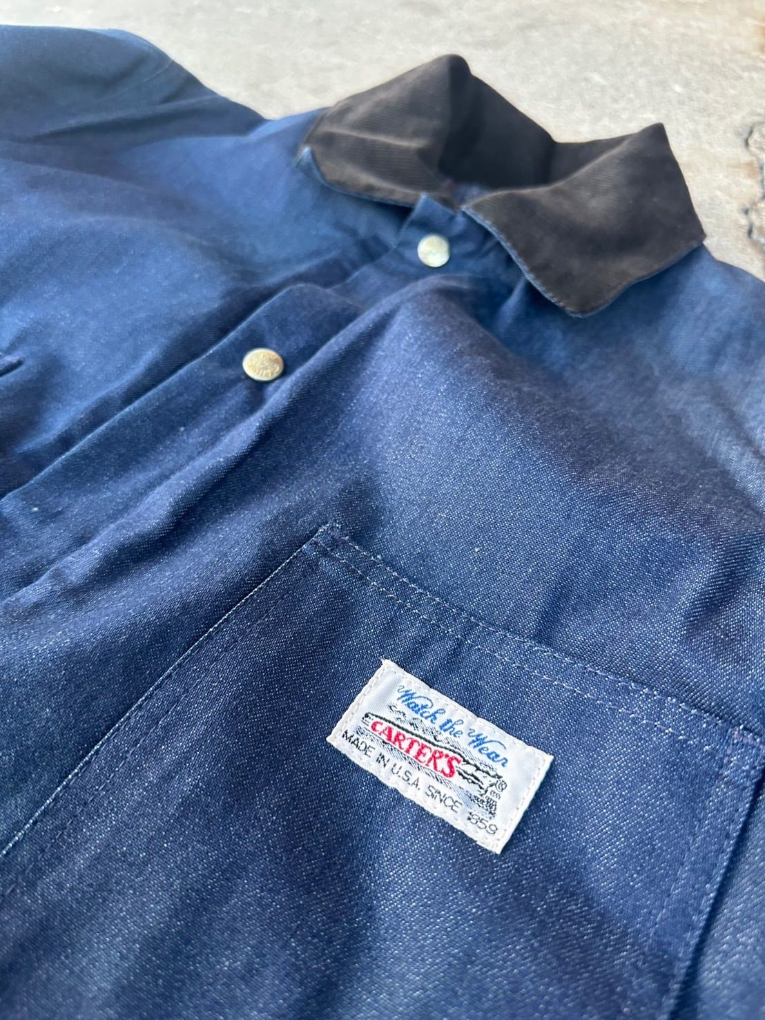 carter's 80s デニムカバーオール デッドストック 美品 ミント 裏地