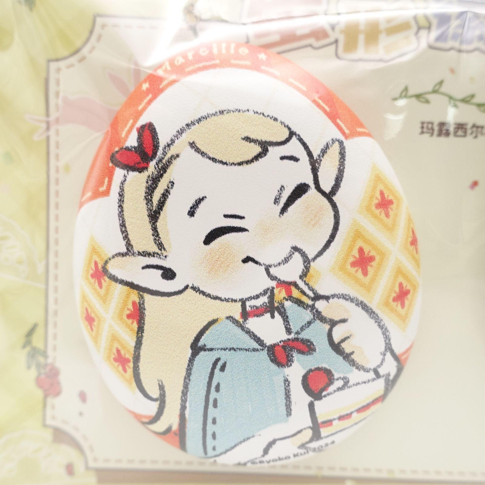 ダンジョン飯 マルシル＆ファリン たまご型缶バッジセット 中国限定