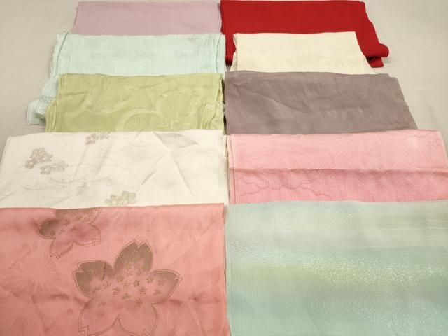 平和屋着物★和装小物　帯揚げ10枚セット　正絹　逸品　DAAZ1561xg 平和屋着物☆和装小物 帯揚げ10枚セット 正絹 逸品 DAAZ1561xg