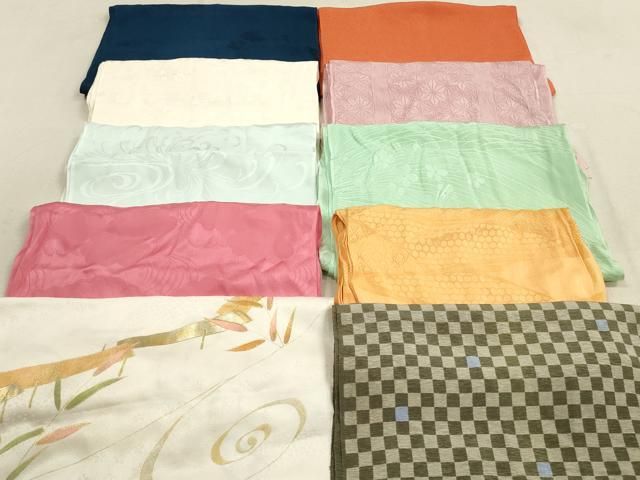 平和屋着物★和装小物　帯揚げ10枚セット　正絹　逸品　DAAZ1563xg 平和屋着物☆和装小物 帯揚げ10枚セット 正絹 逸品 DAAZ1563xg
