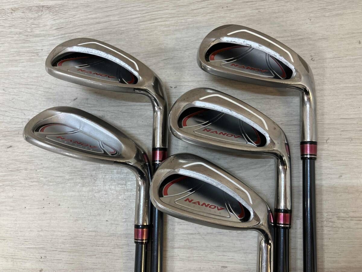 YONEX NANO V NEXTAGE FL 2009 レディース アイアンセット7-9 P S 5本セット 300 フレックスA
