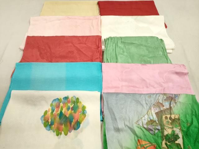 平和屋着物 和装小物 帯揚げ10枚セット 正絹 DAAZ1566xg