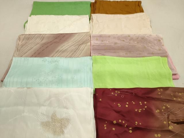 平和屋着物★和装小物　帯揚げ10枚セット　正絹　逸品　DAAZ1569xg 平和屋着物☆和装小物 帯揚げ10枚セット 正絹 逸品 DAAZ1569xg