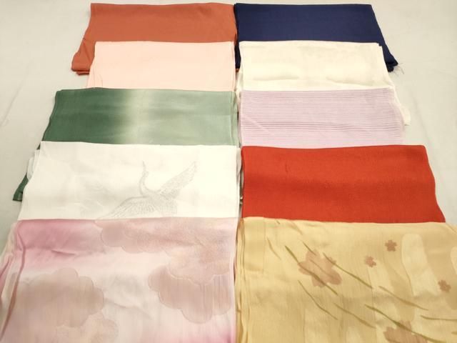 平和屋着物 和装小物 帯揚げ10枚セット 正絹 DAAZ1572xg