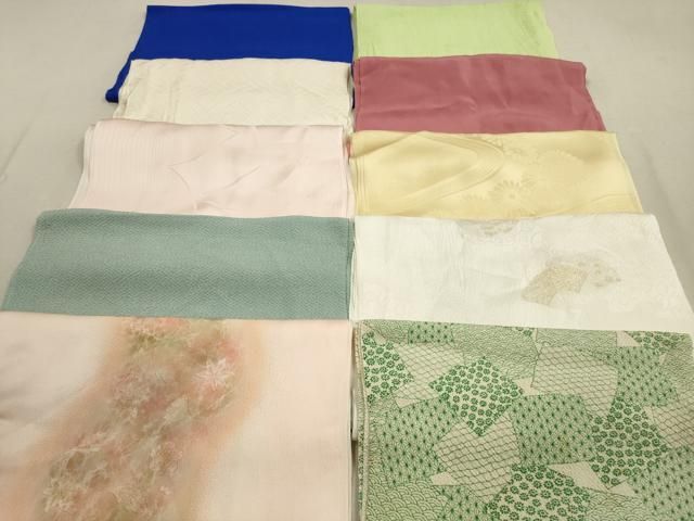 平和屋着物 和装小物 帯揚げ10枚セット 正絹 DAAZ1574xg