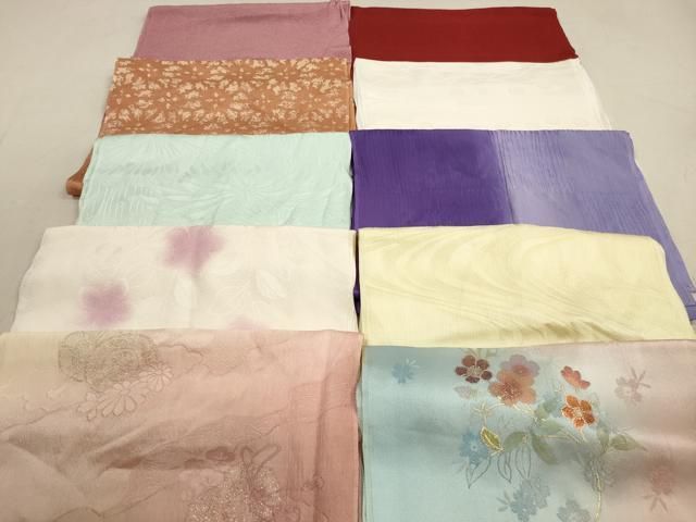 平和屋着物 和装小物 帯揚げ10枚セット 正絹 DAAZ1612xg