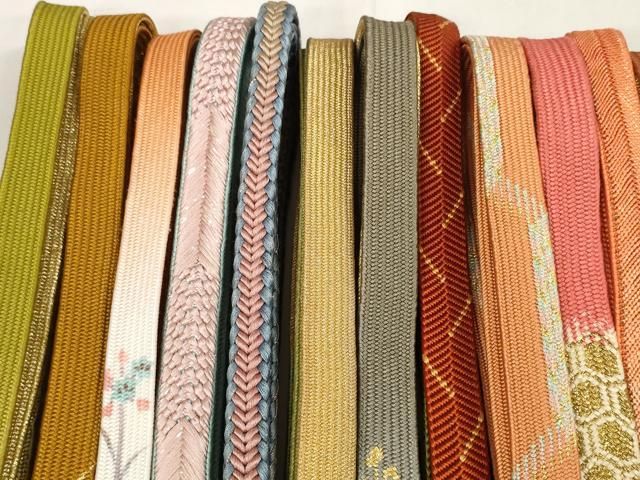平和屋着物 和装小物 帯締め20本セット 高麗組 笹浪組 ラメ糸 金糸 zzz