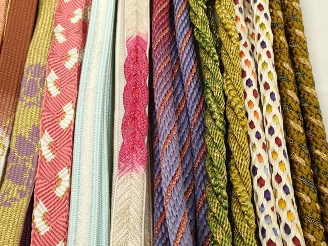 平和屋着物○和装小物 帯締め20本セット 高麗組 笹浪組 ラメ