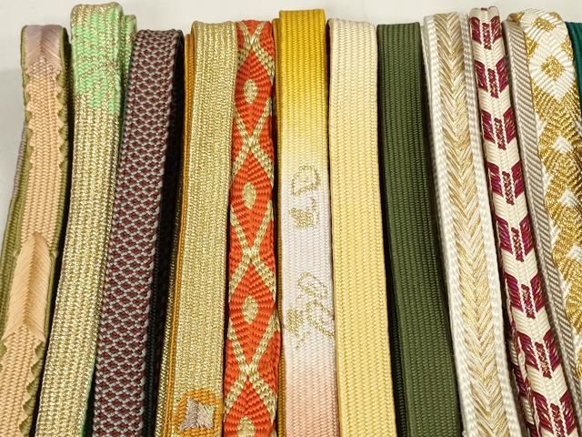 平和屋着物 和装小物 帯締め20本セット 高麗組 笹浪組 唐組 奈良組 金糸 zzz