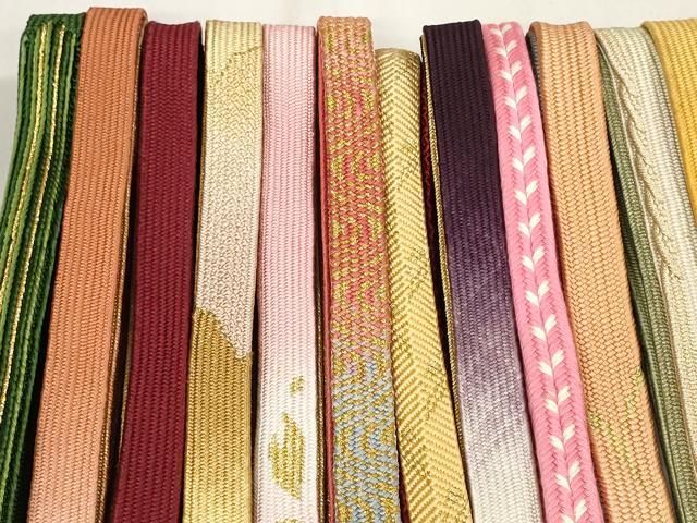 平和屋着物 和装小物 帯締め20本セット 手組紐 高麗組 笹浪組 奈良組 飾り玉 金糸 あり zzz
