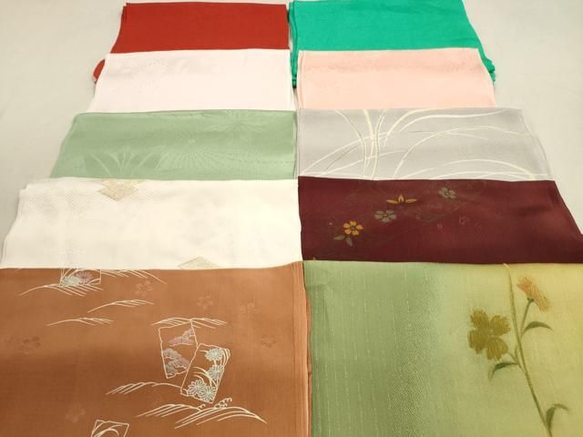 平和屋着物☆和装小物 帯揚げ10枚セット 正絹 2024 逸品 DAAZ1638xg