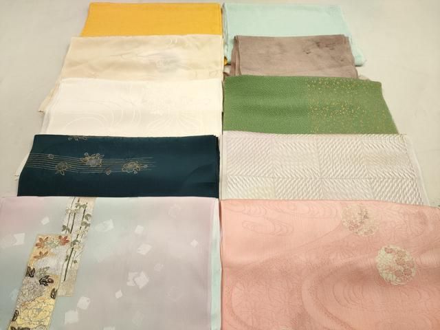 平和屋着物 和装小物 帯揚げ10枚セット 正絹 DAAZ1645xg