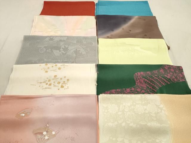 平和屋着物 和装小物 帯揚げ10枚セット 正絹 DAAZ1649xg