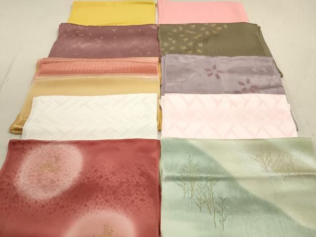 平和屋着物 和装小物 帯揚げ10枚セット 正絹 DAAZ1650xg