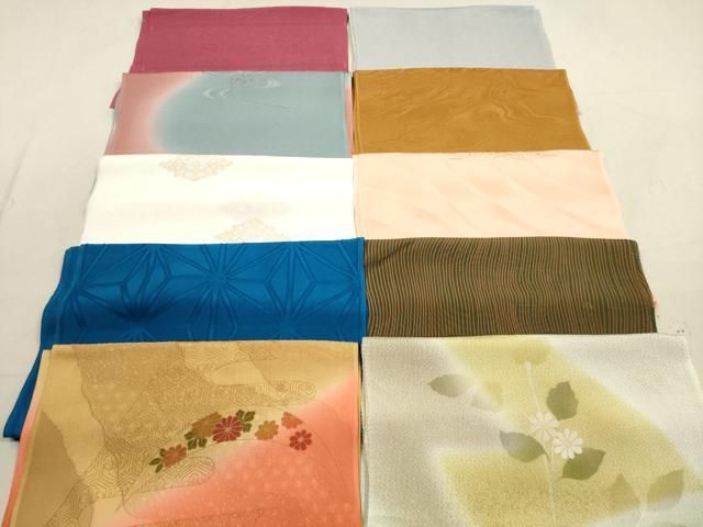 平和屋着物★和装小物 帯揚げ10枚セット 正絹 逸品 DAAZ1654xg