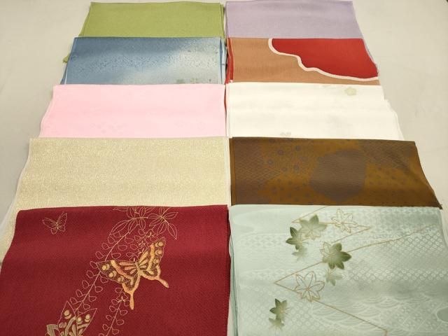 平和屋着物 和装小物 帯揚げ10枚セット 正絹 DAAZ1658xg