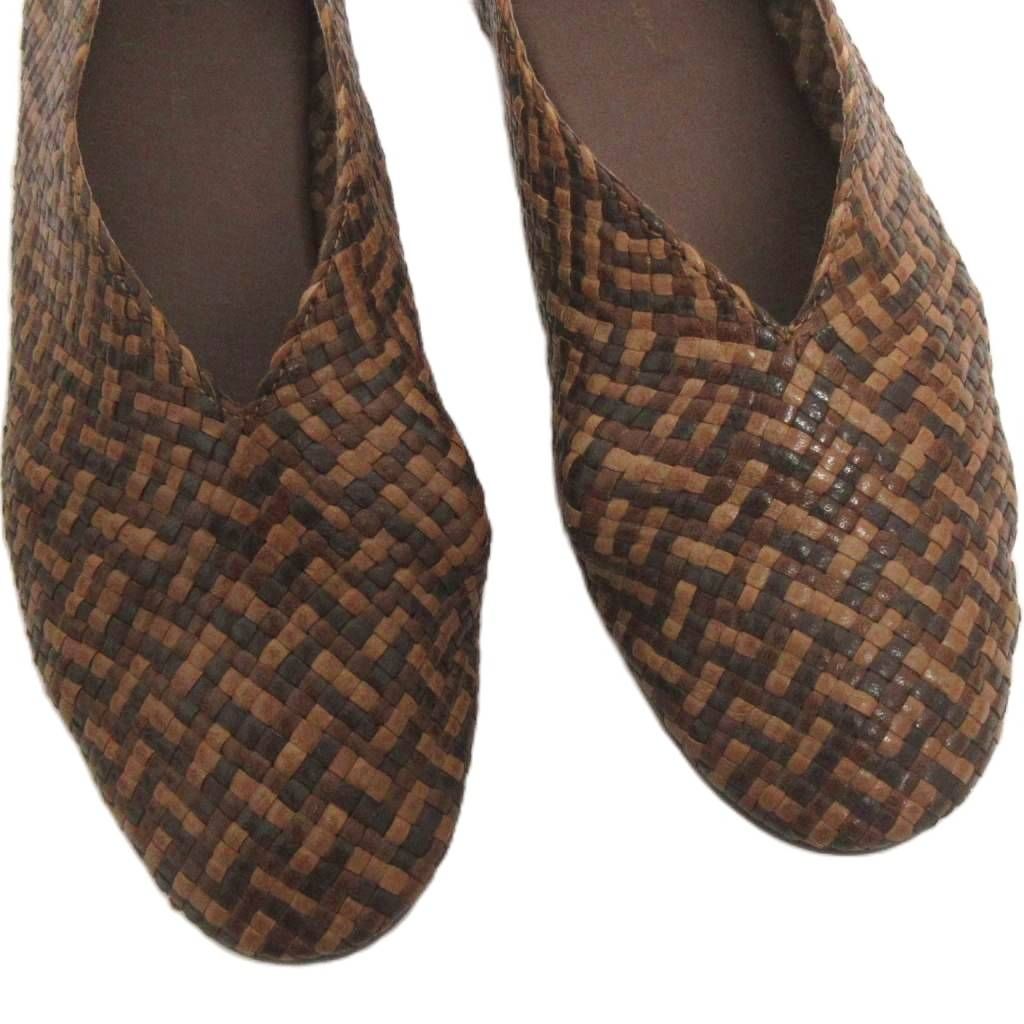 ヨーガンレール JURGEN LEHL レザー メッシュフラットシューズ