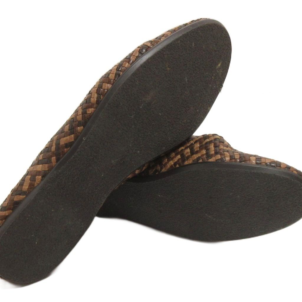 ヨーガンレール JURGEN LEHL レザー メッシュフラットシューズ