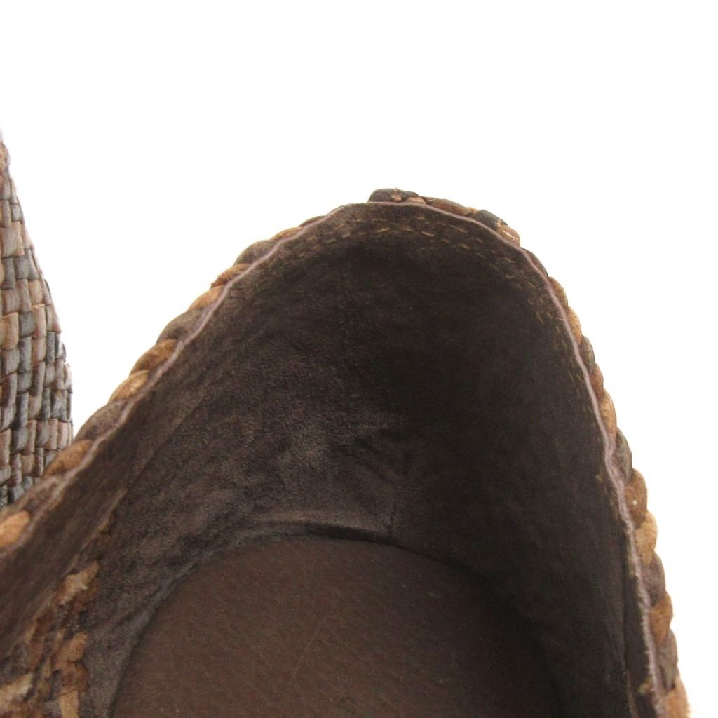 ヨーガンレール JURGEN LEHL レザー メッシュフラットシューズ