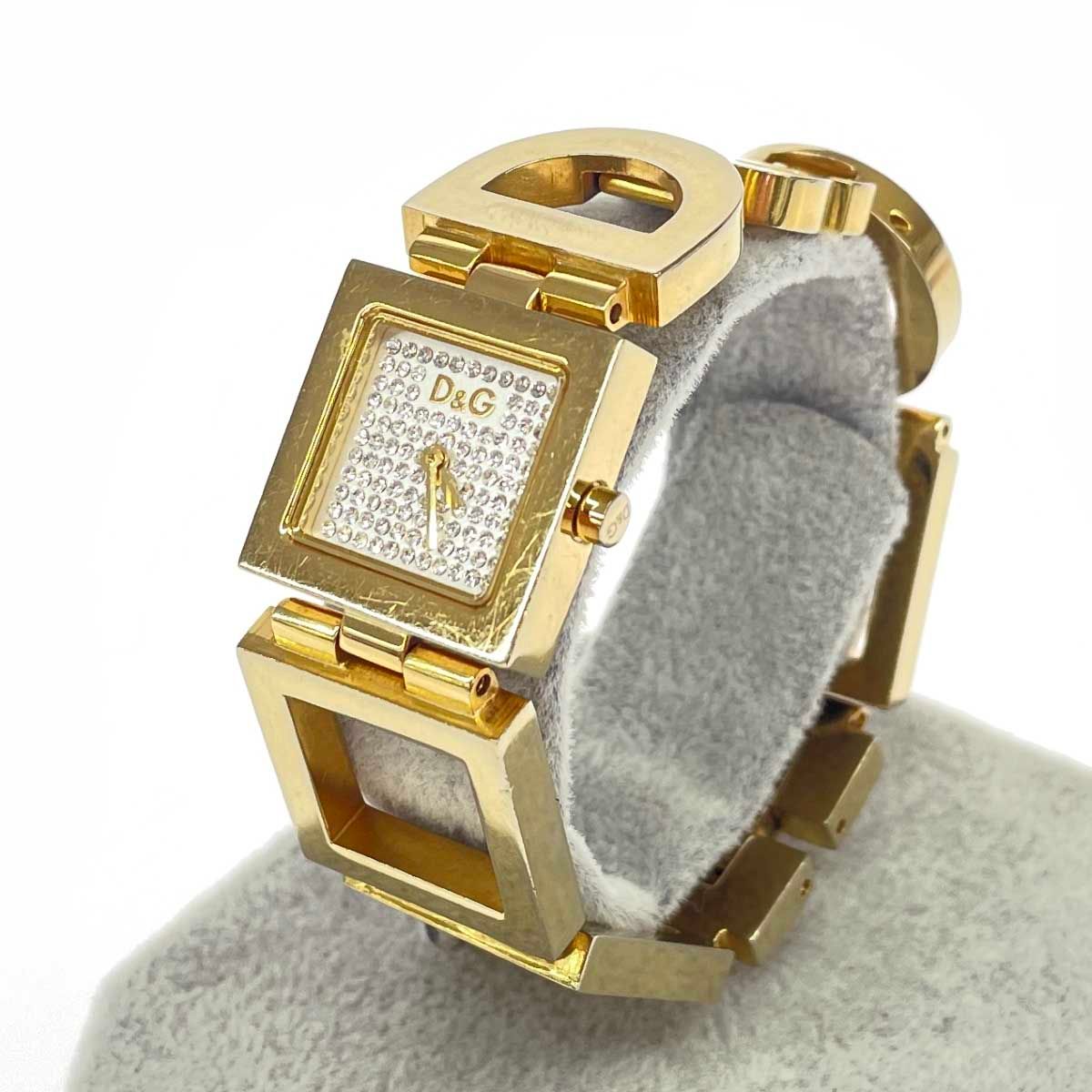 D&G ドルチェ＆ガッバーナ 腕時計 ブレスウォッチ/SS/ TIME ゴールド