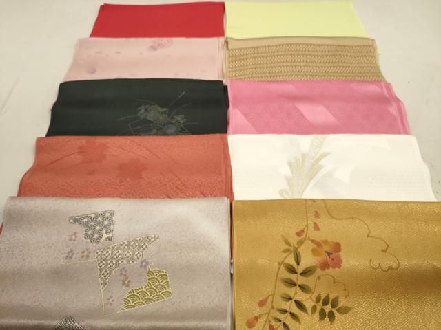 平和屋着物 和装小物 帯揚げ10枚セット 正絹 DAAZ1663xg