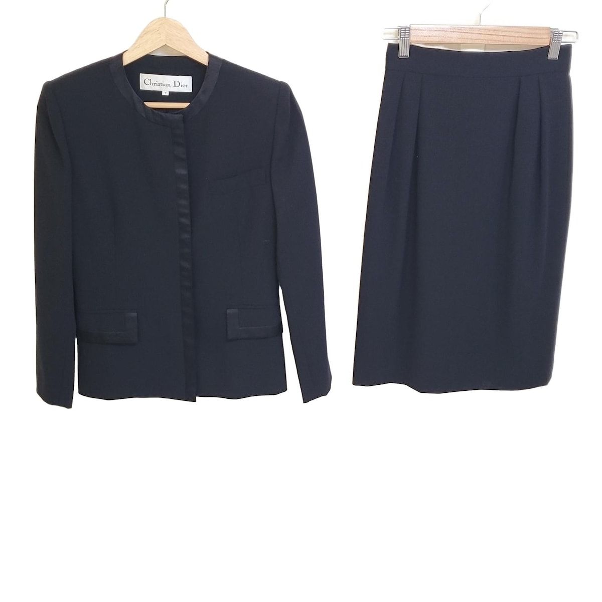 DIOR ChristianDior ディオール クリスチャンディオール スカートスーツ レディース 黒