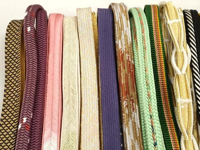 平和屋着物 和装小物 帯締め20本セット 手組紐 高麗組 鎌倉組 角八つ組 金銀糸 あり zzz