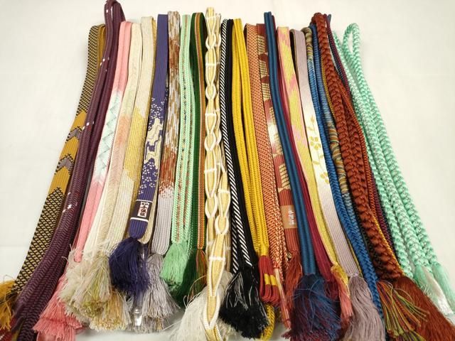 平和屋着物 和装小物 帯締め20本セット 手組紐 高麗組 鎌倉組 角八つ組 金銀糸 あり zzz