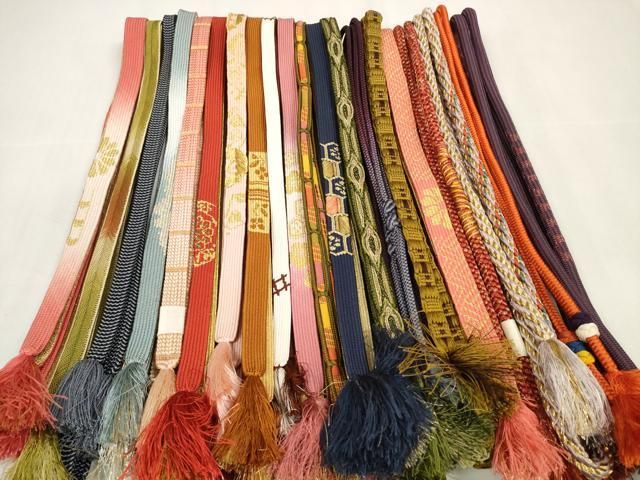 平和屋着物 和装小物 帯締め20本セット 高麗組 八つ組 あわじ玉 小田巻 金糸 zzz