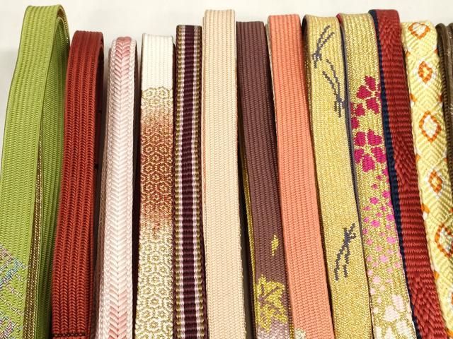 平和屋着物 和装小物 帯締め20本セット 手組紐 高麗組 角八つ組 金銀糸 あり zzz