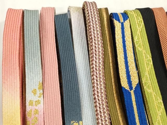 平和屋着物 和装小物 帯締め20本セット 高麗組 角八つ組 あわじ玉 小田巻 亀房 金糸 zzz