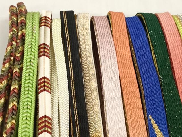 平和屋着物 和装小物 帯締め20本セット 高麗組 笹浪組 冠組 角八つ組 金銀糸 zzz