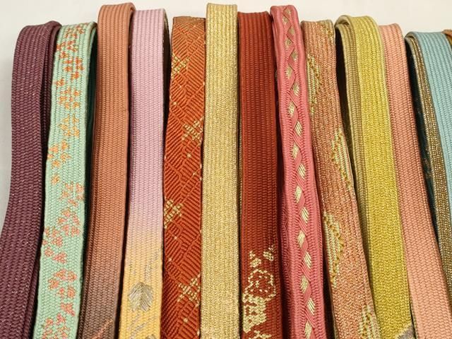 平和屋着物 和装小物 帯締め20本セット 高麗組 笹浪組 金糸 zzz