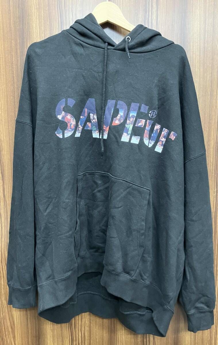 SAPEur サプールST THE LAST SUPPER HOODIE ブラック パ-カ- サイズXL