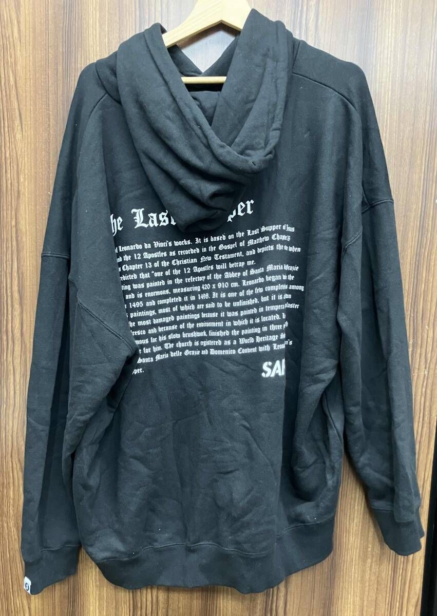 SAPEur サプールST THE LAST SUPPER HOODIE ブラック パ-カ- サイズXL