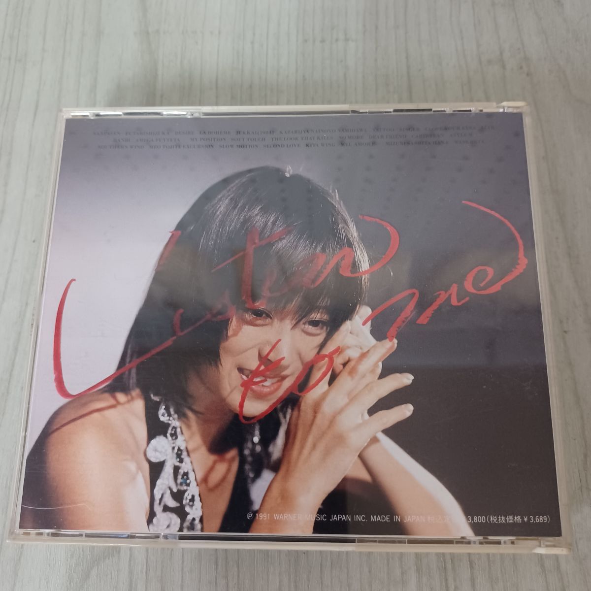 CD 2枚組 中森明菜 Listen to Me 1991.7.27～28 幕張Messe Live 初回