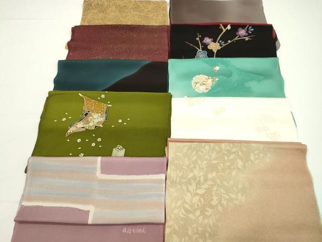 平和屋着物☆和装小物 帯揚げ10枚セット 丹後ちりめん 正絹 逸品
