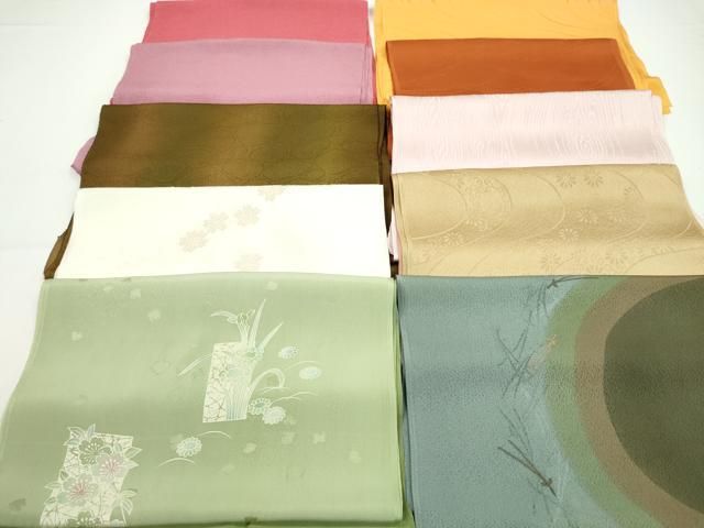 平和屋着物★和装小物　帯揚げ10枚セット　正絹　逸品　未使用　CAAZ6329ju 平和屋着物☆和装小物 帯揚げ10枚セット 丹後ちりめん 正絹 逸品