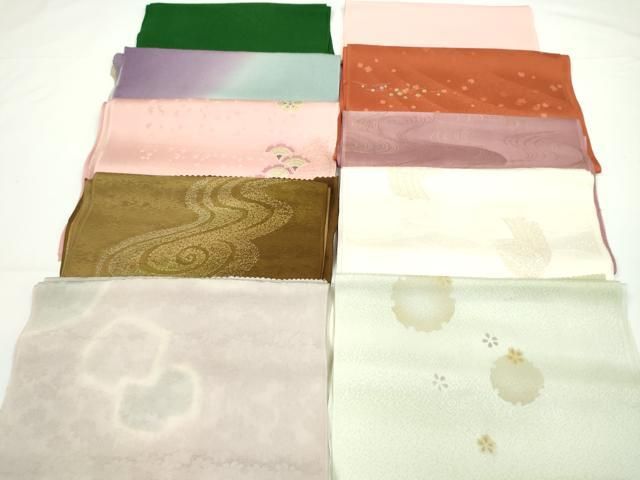 平和屋着物☆和装小物 帯揚げ10枚セット 丹後ちりめん 正絹 逸品