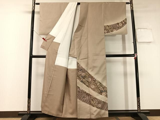 平和屋着物 本場染大島紬 訪問着 辻が花 金彩 正絹 vp