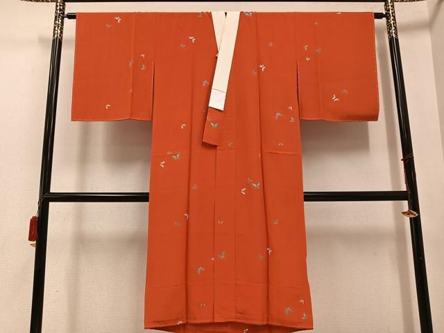 平和屋着物 長襦袢 無双仕立て 舞蝶文 金彩 正絹 ph