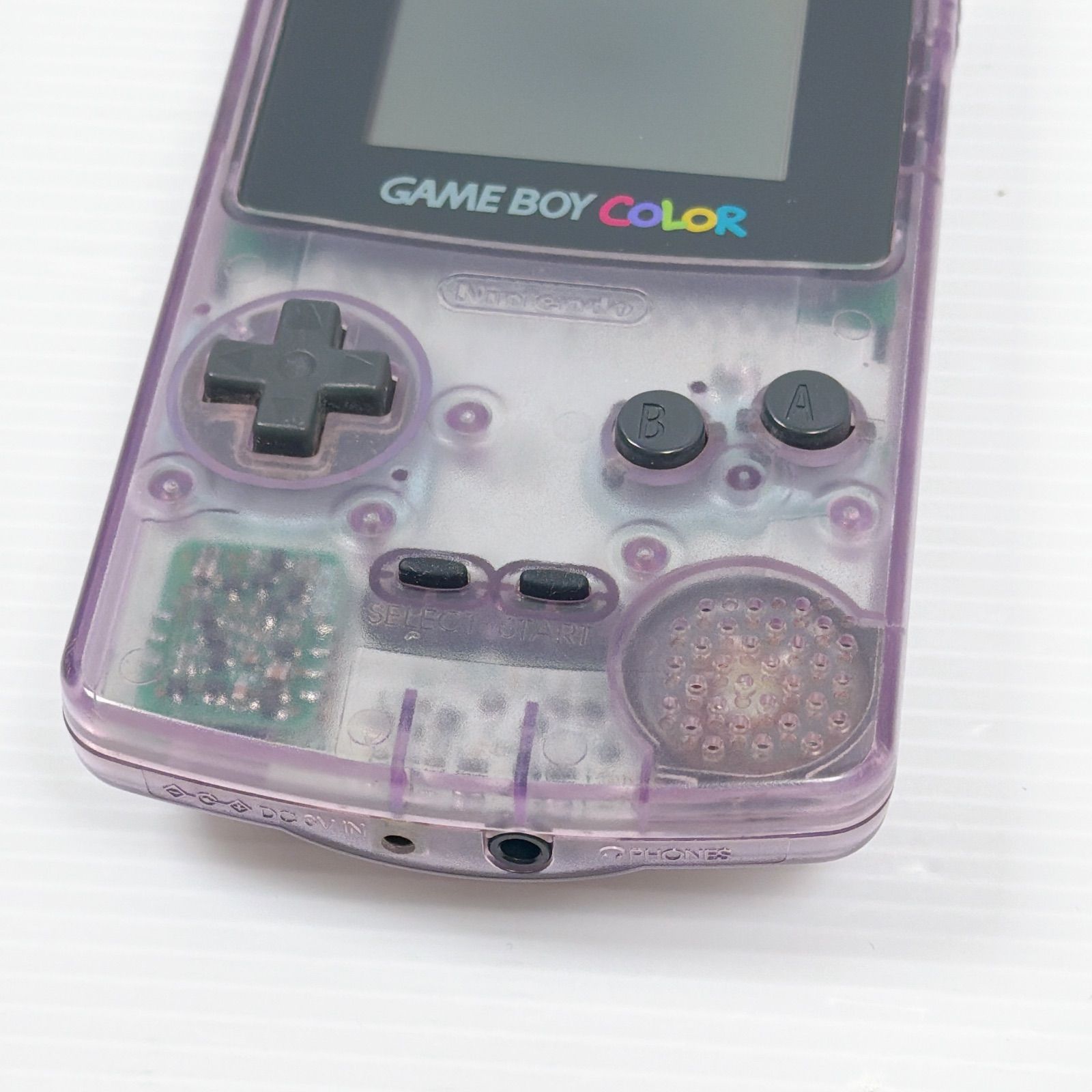 ゲームボーイカラー クリアパープル 動作確認済み 訳あり ニンテンドー