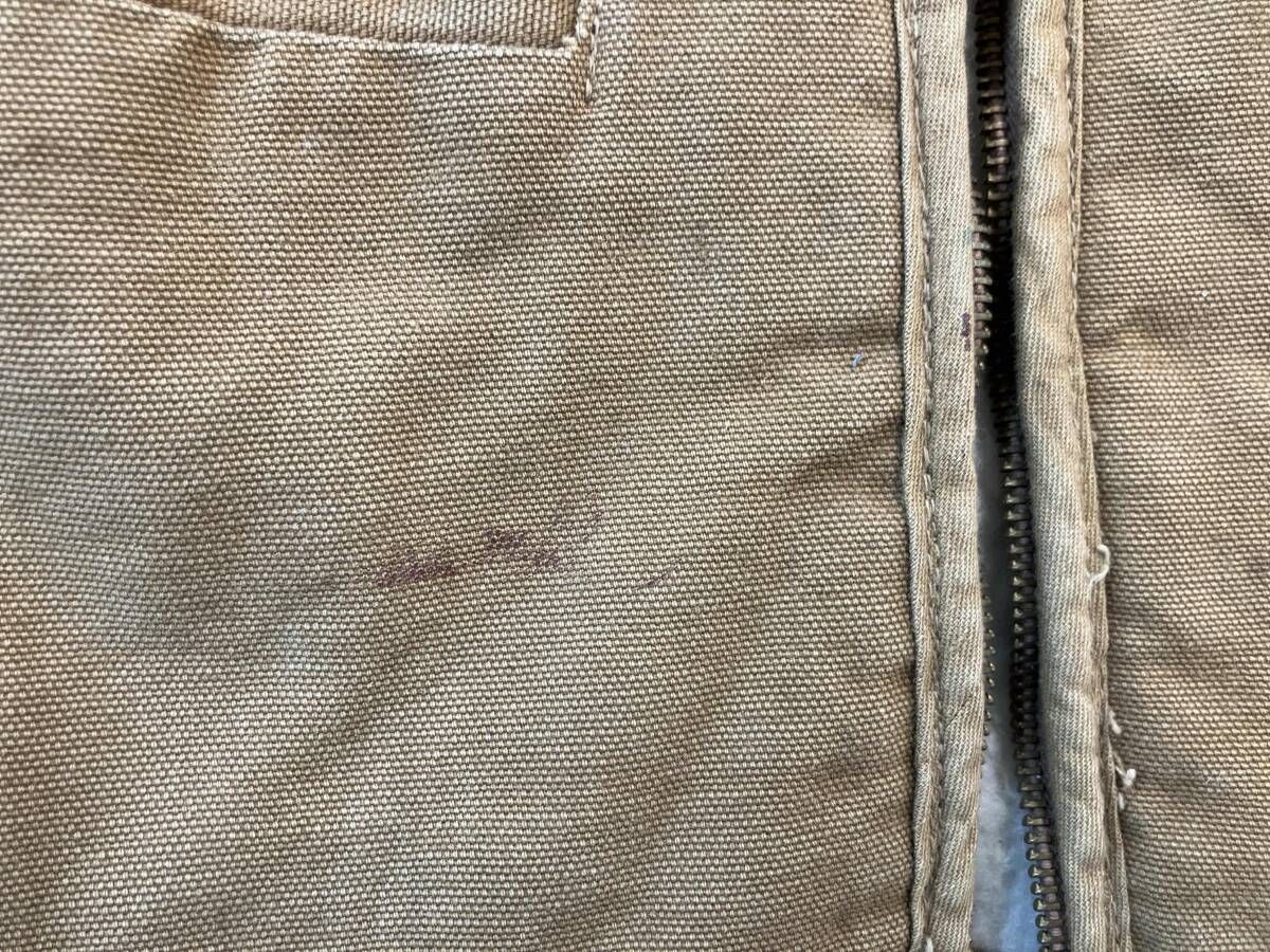 Carhartt カーハート ベスト70s 裏ボア ダック地 Scovill Sサイズ