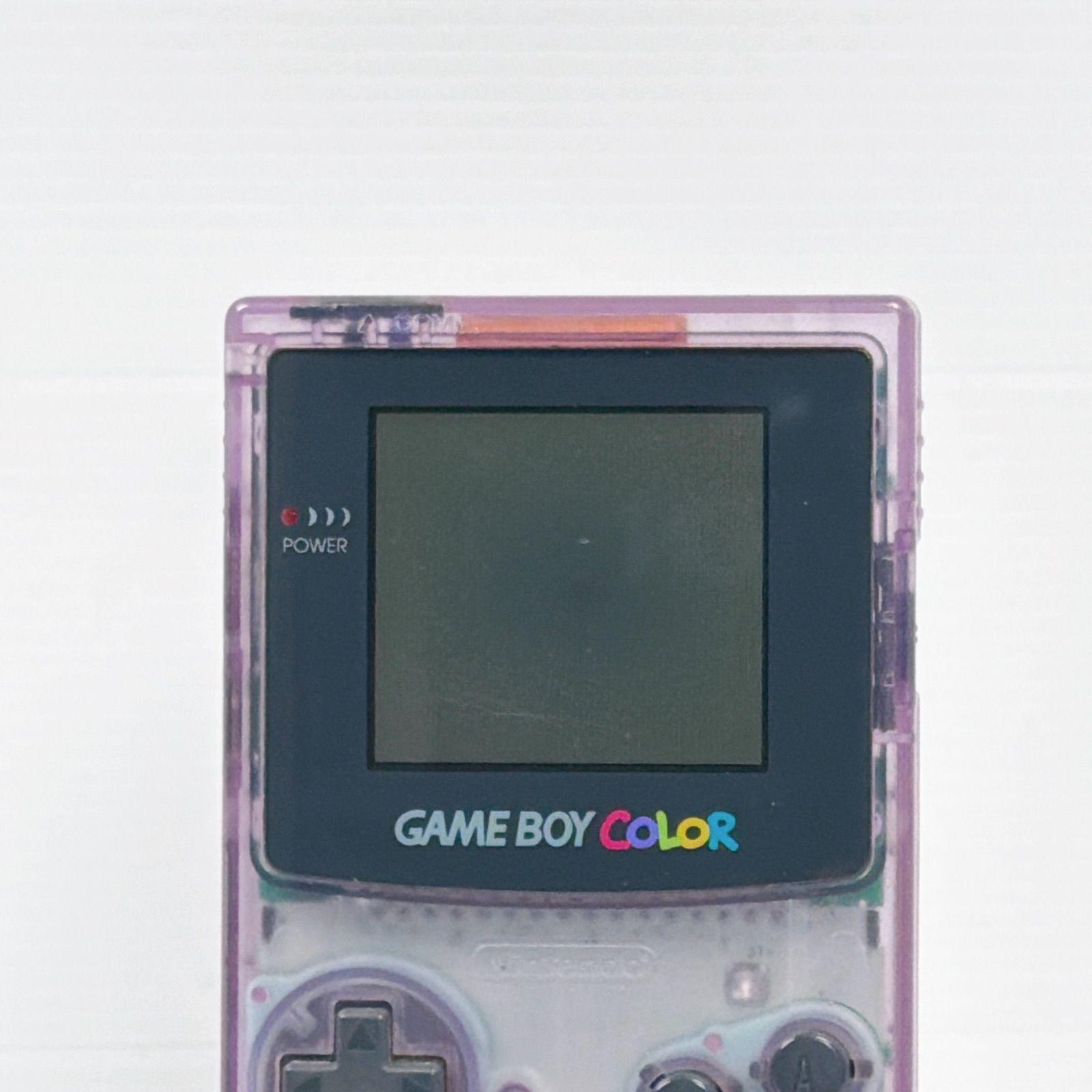 ゲームボーイカラー クリアパープル 動作確認済み 訳あり ニンテンドー
