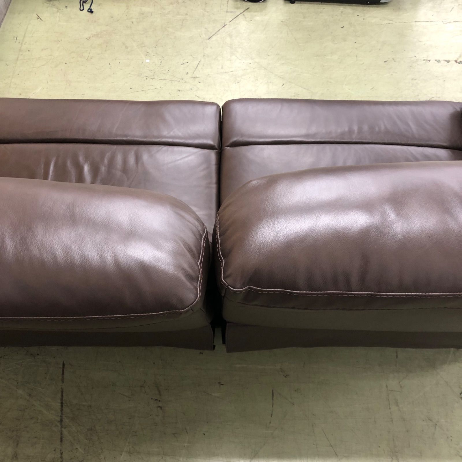  げ交渉 TSUKUBA 筑波産商 自動リクライニング式ロングソファー 2人掛け 簡易 USBコネクタ有り レザー ブラウン ファブリックチェック 2人掛け 3人掛けソファ ソファ ソファベッド