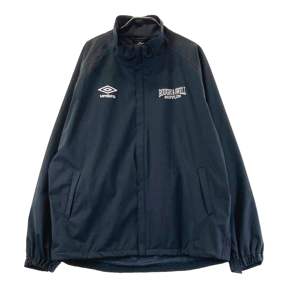 サイズ L ROUGH-SWELL ラフアンドスウェル ×UMBRO レインウェア セットアップ ブラック系 ゴルフウェア メンズ ストスト