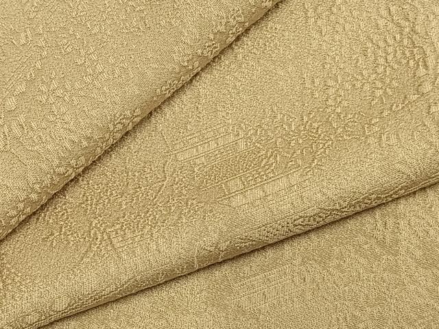 平和屋着物 上質な色無地 風景地紋 砥粉色 正絹 fy