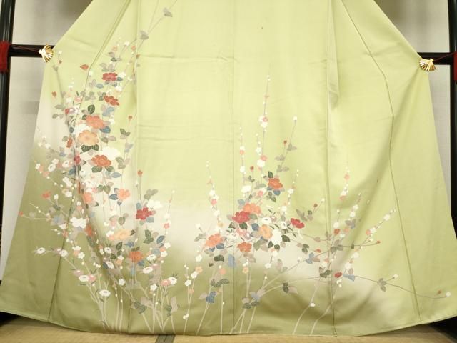 枝花文 暈し染め