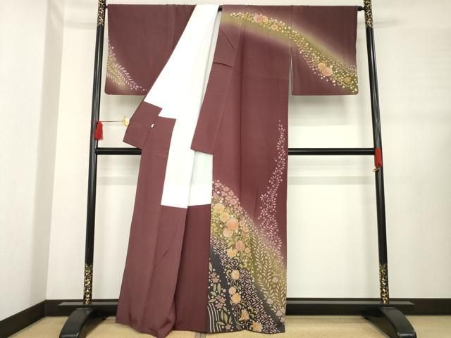 平和屋着物 十日町 名門 滝泰謹製 訪問着 辻が花 暈し染め 正絹 ck