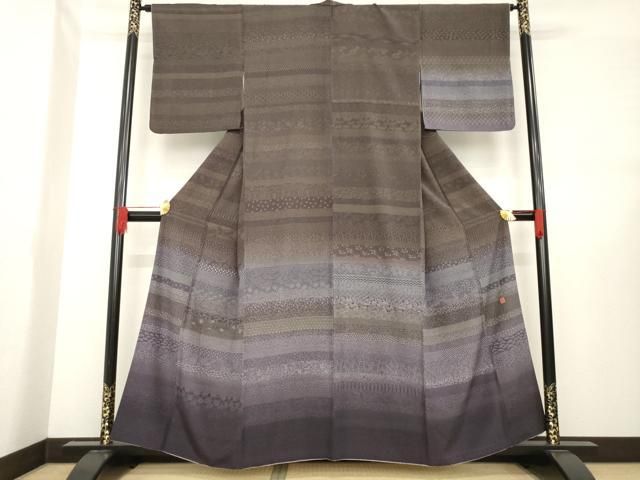 平和屋着物 江戸小紋 訪問着 作家物 百柄 暈し染め 正絹 ck